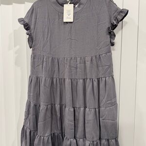 NWT Gray babydoll dress-